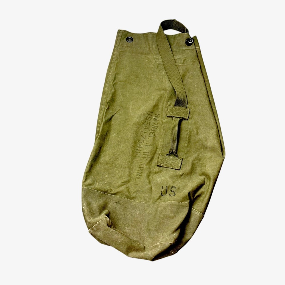 U.S. Military Army Canvas Laundry Duffle Bag WWII/Korea Era – Named‎ - 1950s